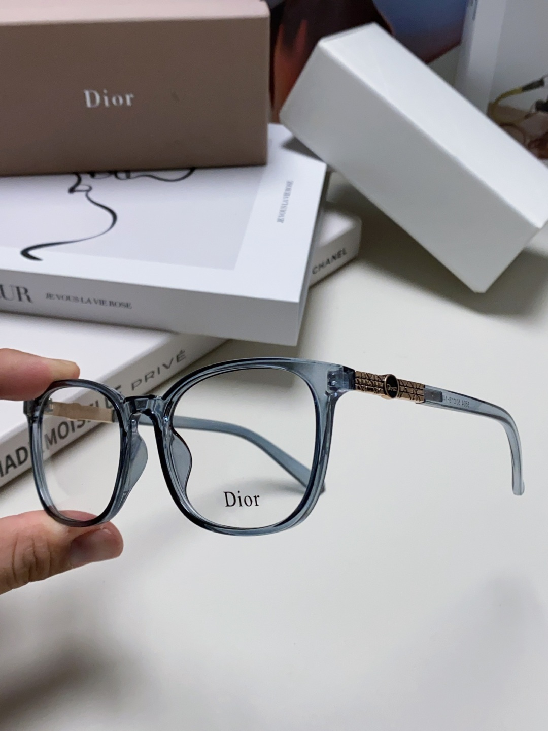 Dior迪奥 2025新款方框复古文艺男女近视眼镜框架平光 光学镜片