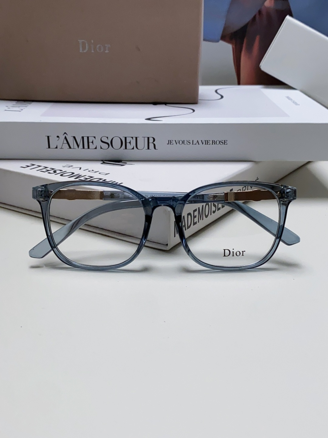 Dior迪奥 2025新款方框复古文艺男女近视眼镜框架平光 光学镜片