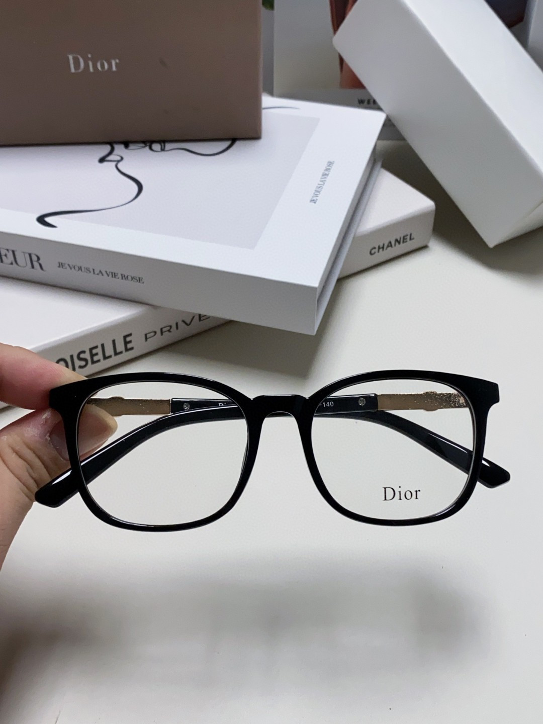 Dior迪奥 2025新款方框复古文艺男女近视眼镜框架平光 光学镜片