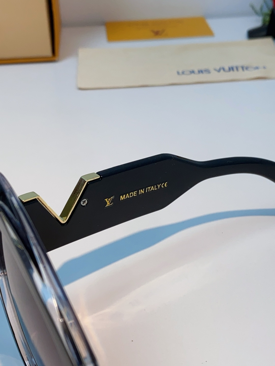 LOUIS VUITTON 路易威登 欧美复古大框蝶形缺口爱心太阳眼镜男女圆脸显瘦嘻哈蹦迪朋克墨镜 女士