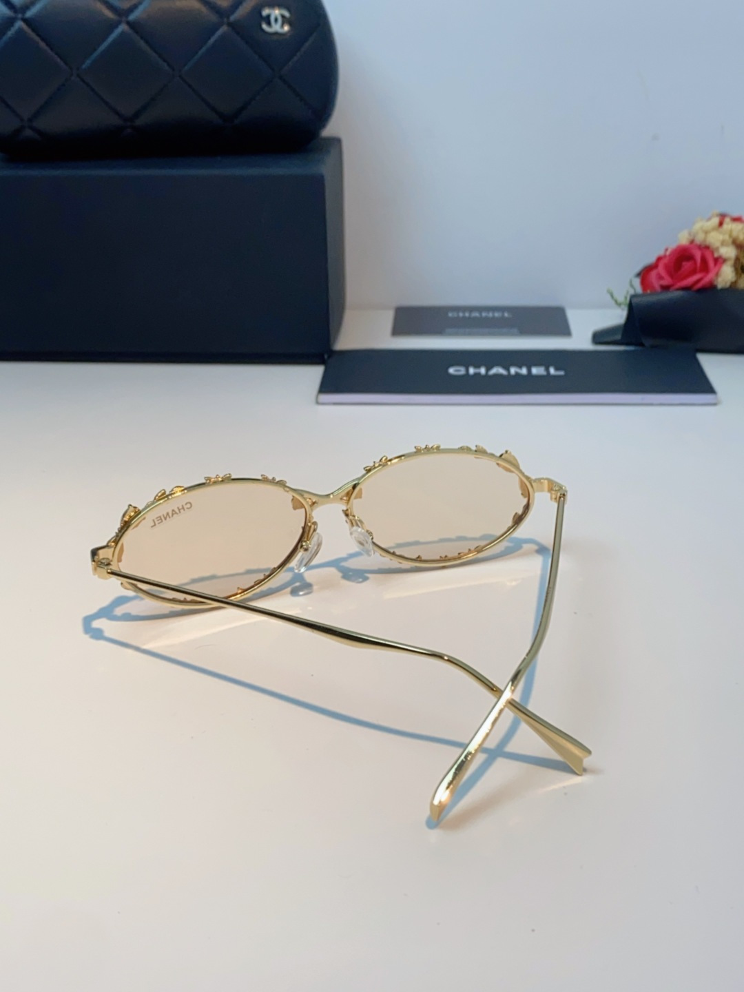 Chanel香奈儿 2025韩版新款时尚镶钻蝴蝶结纯欲风高智猫眼网红女素颜Y2K软妹眼镜框