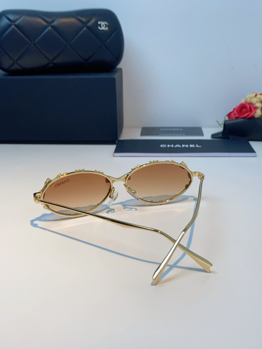 Chanel香奈儿 2025韩版新款时尚镶钻蝴蝶结纯欲风高智猫眼网红女素颜Y2K软妹眼镜框