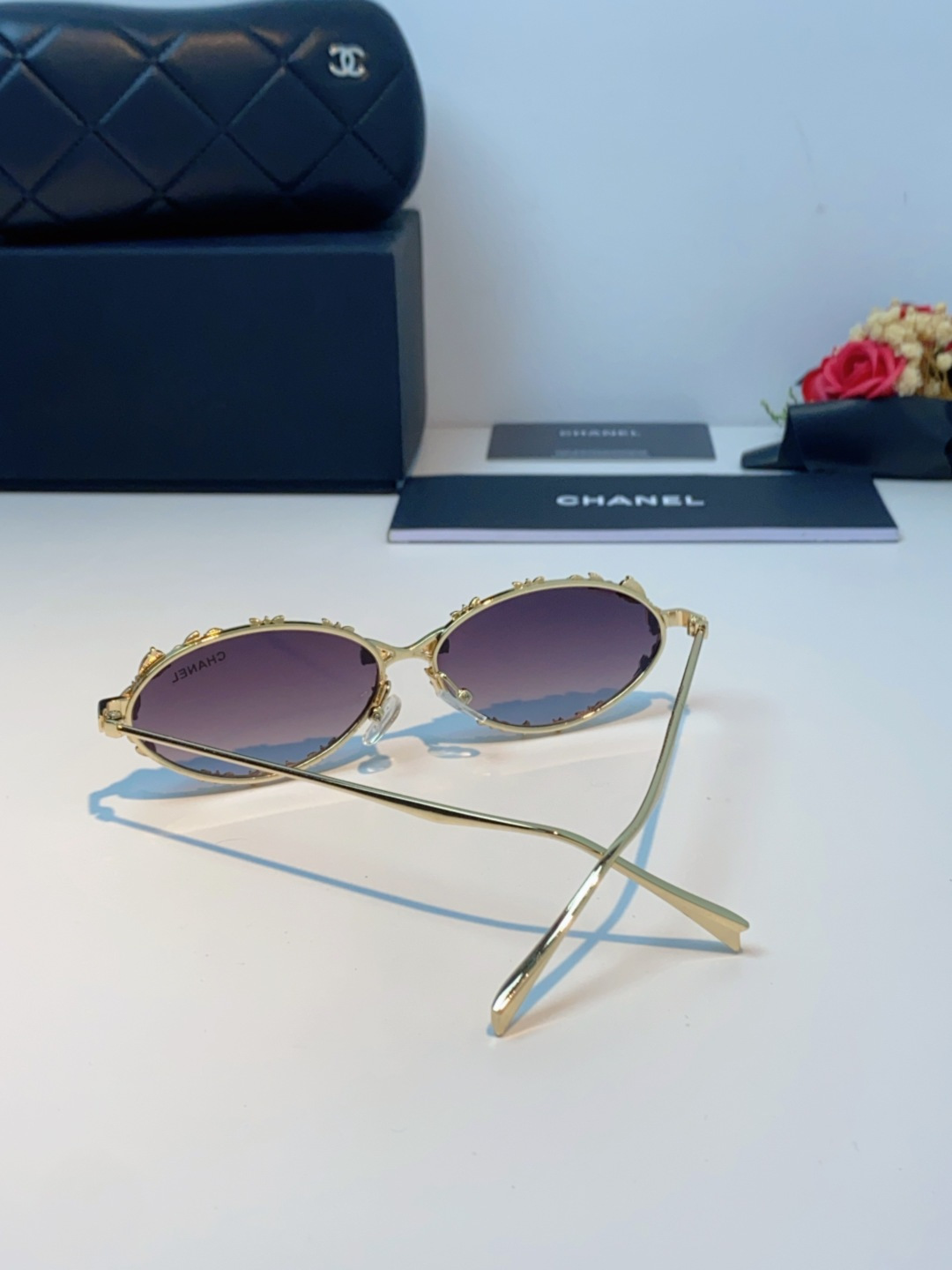 Chanel香奈儿 2025韩版新款时尚镶钻蝴蝶结纯欲风高智猫眼网红女素颜Y2K软妹眼镜框