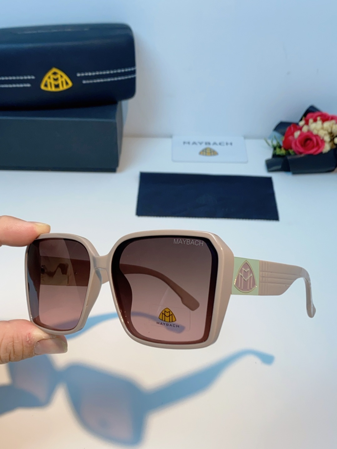 Maybach迈巴赫 赵露思同款太阳镜女墨镜眼镜 小方框太阳镜女士