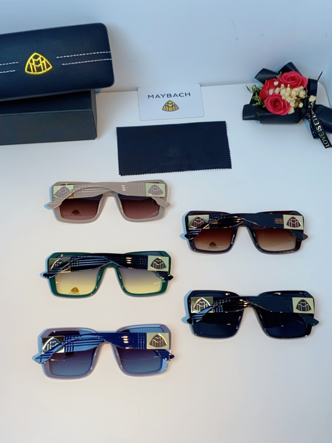 Maybach迈巴赫 赵露思同款太阳镜女墨镜眼镜 小方框太阳镜女士