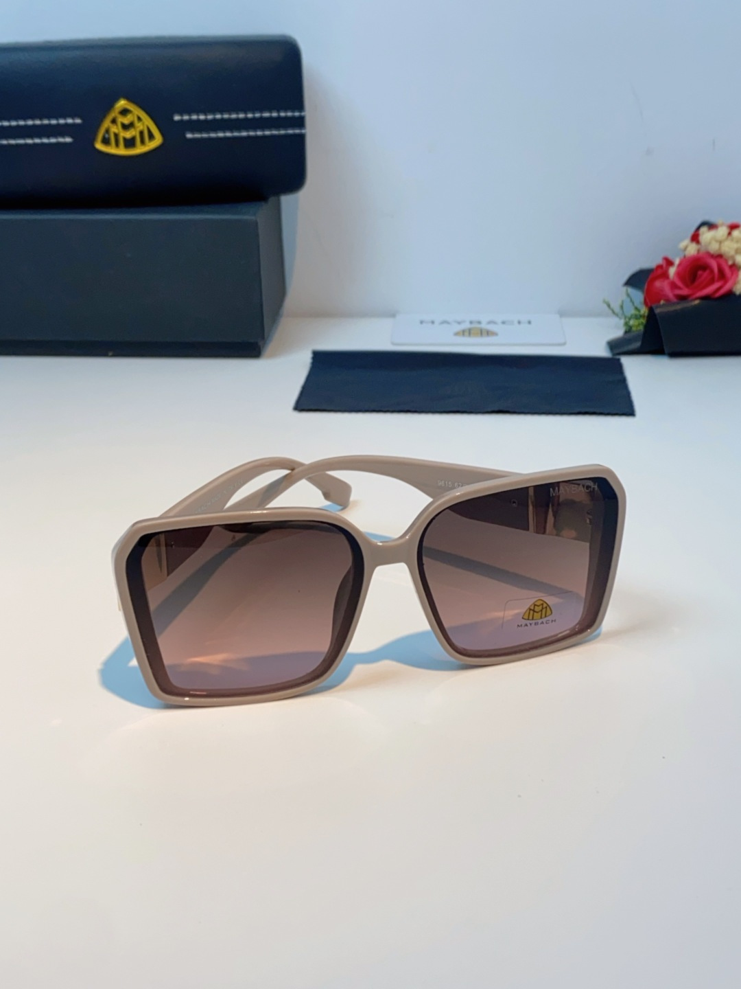 Maybach迈巴赫 赵露思同款太阳镜女墨镜眼镜 小方框太阳镜女士