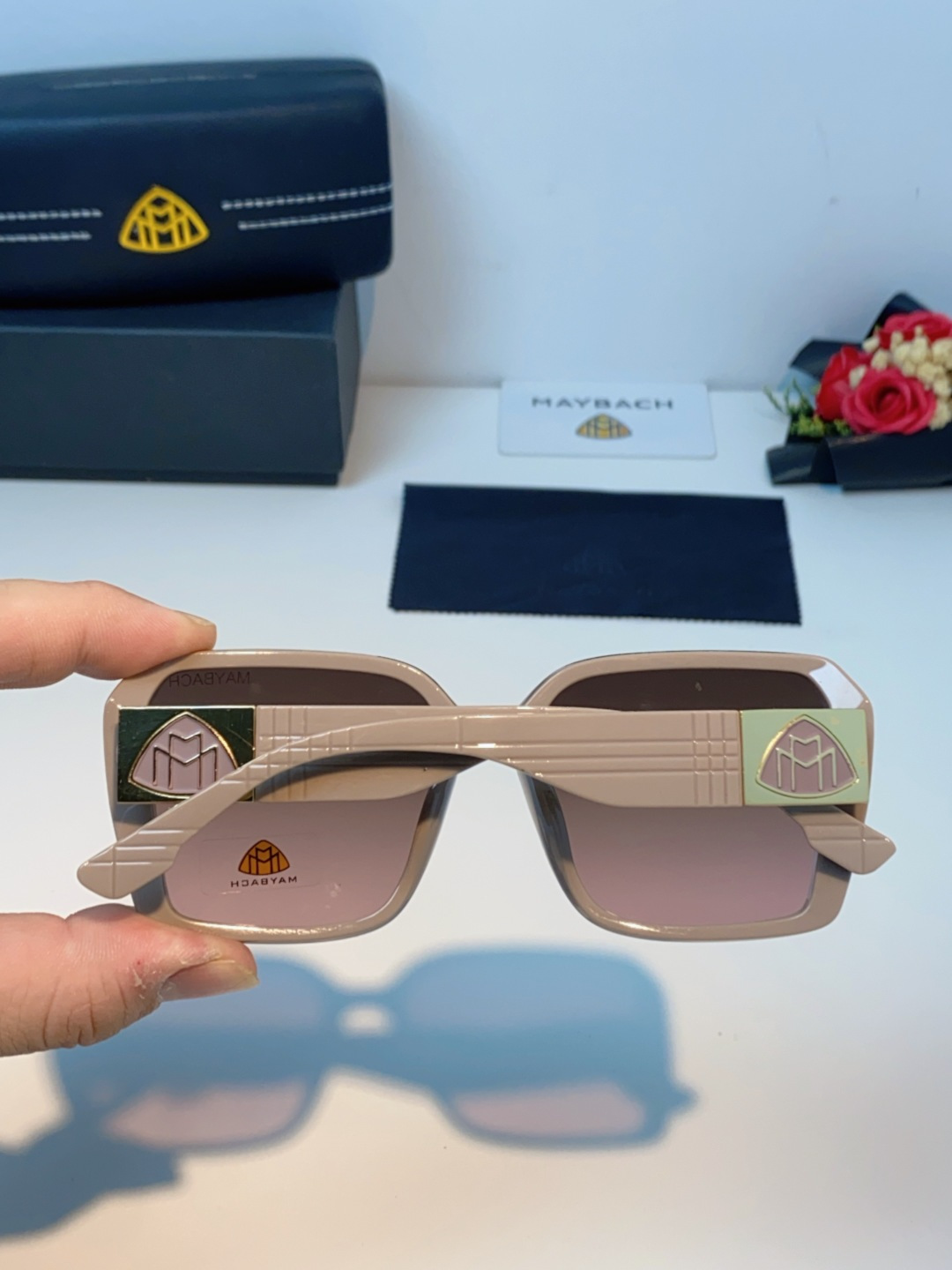 Maybach迈巴赫 赵露思同款太阳镜女墨镜眼镜 小方框太阳镜女士