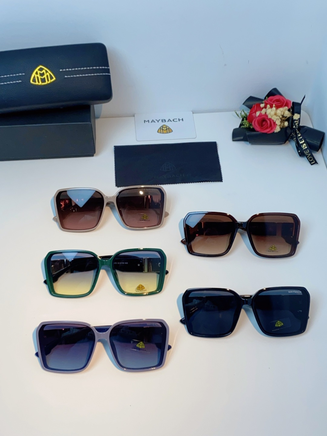 Maybach迈巴赫 赵露思同款太阳镜女墨镜眼镜 小方框太阳镜女士