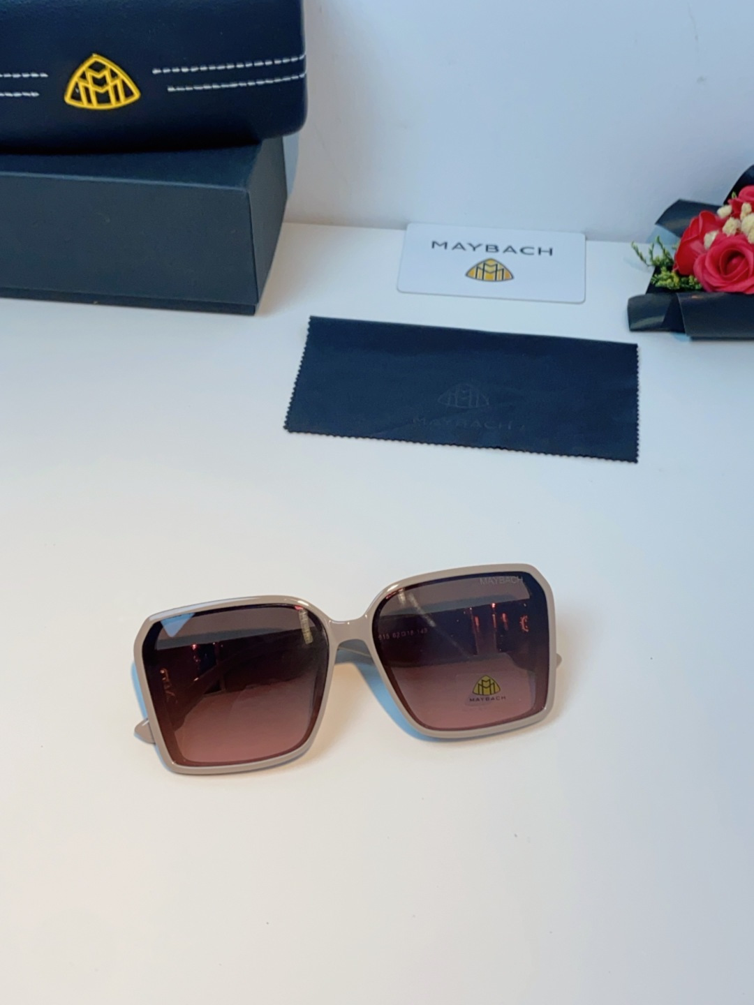 Maybach迈巴赫 赵露思同款太阳镜女墨镜眼镜 小方框太阳镜女士