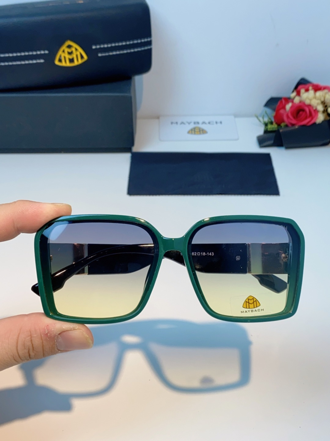 Maybach迈巴赫 赵露思同款太阳镜女墨镜眼镜 小方框太阳镜女士