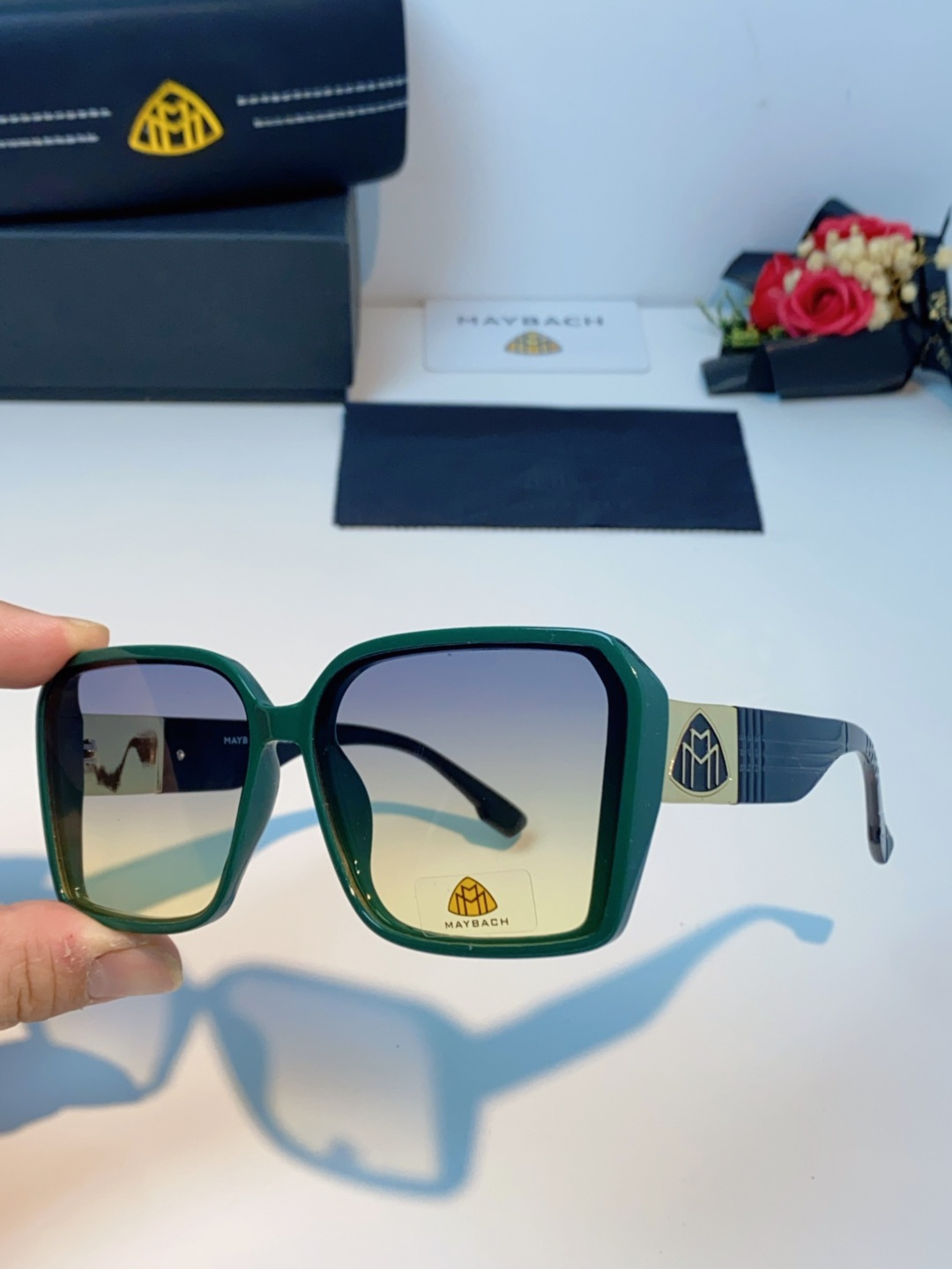 Maybach迈巴赫 赵露思同款太阳镜女墨镜眼镜 小方框太阳镜女士