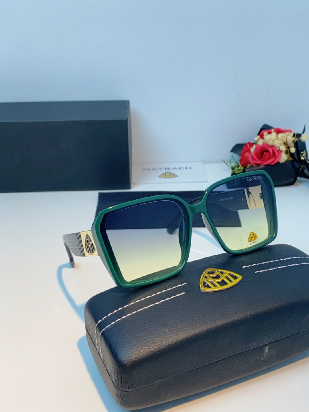 Maybach迈巴赫 赵露思同款太阳镜女墨镜眼镜 小方框太阳镜女士