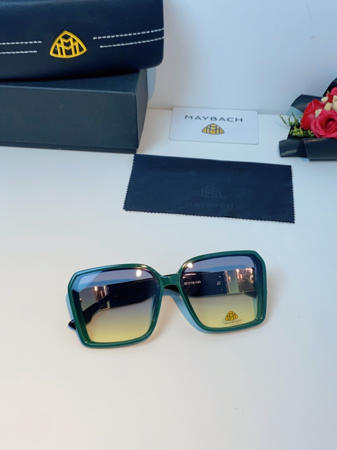 Maybach迈巴赫 赵露思同款太阳镜女墨镜眼镜 小方框太阳镜女士