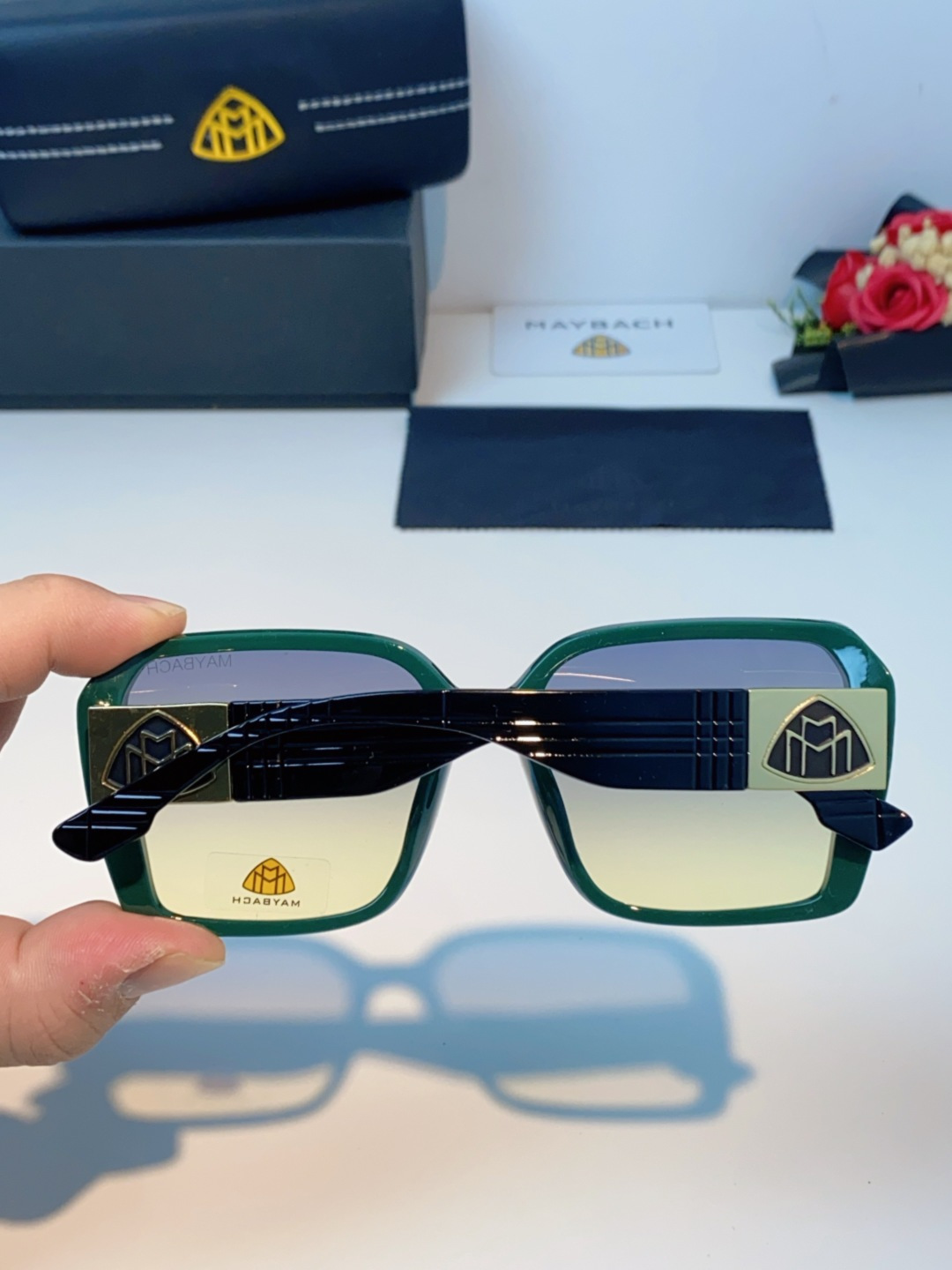 Maybach迈巴赫 赵露思同款太阳镜女墨镜眼镜 小方框太阳镜女士