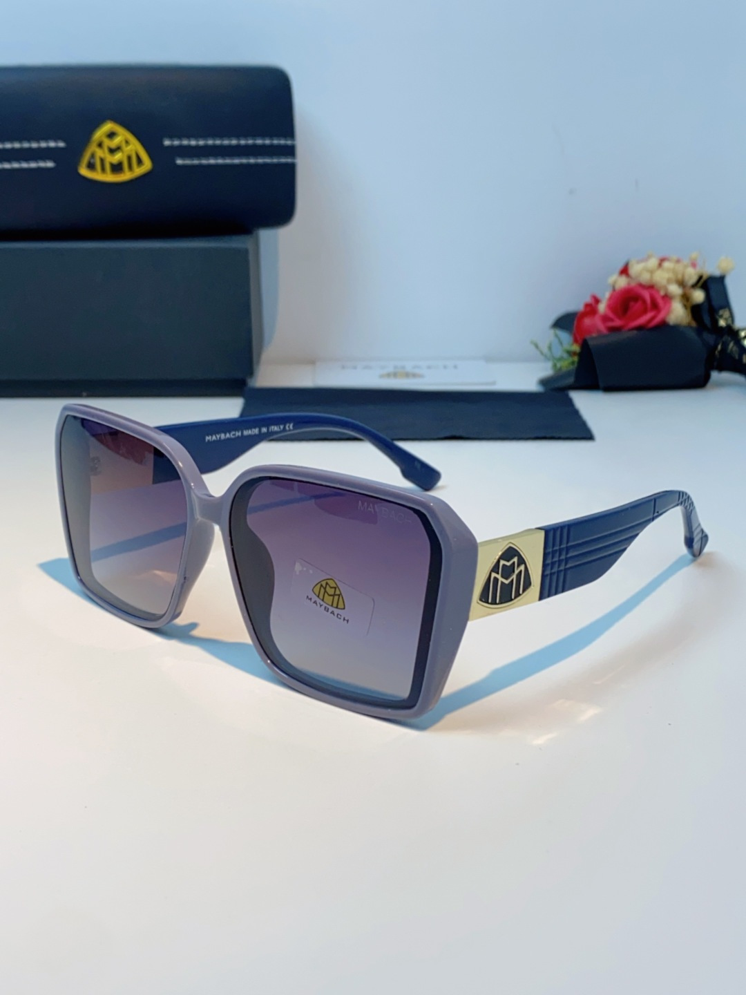 Maybach迈巴赫 赵露思同款太阳镜女墨镜眼镜 小方框太阳镜女士