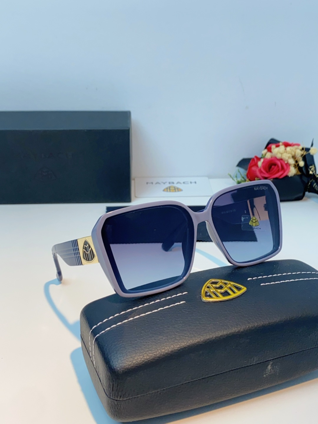 Maybach迈巴赫 赵露思同款太阳镜女墨镜眼镜 小方框太阳镜女士