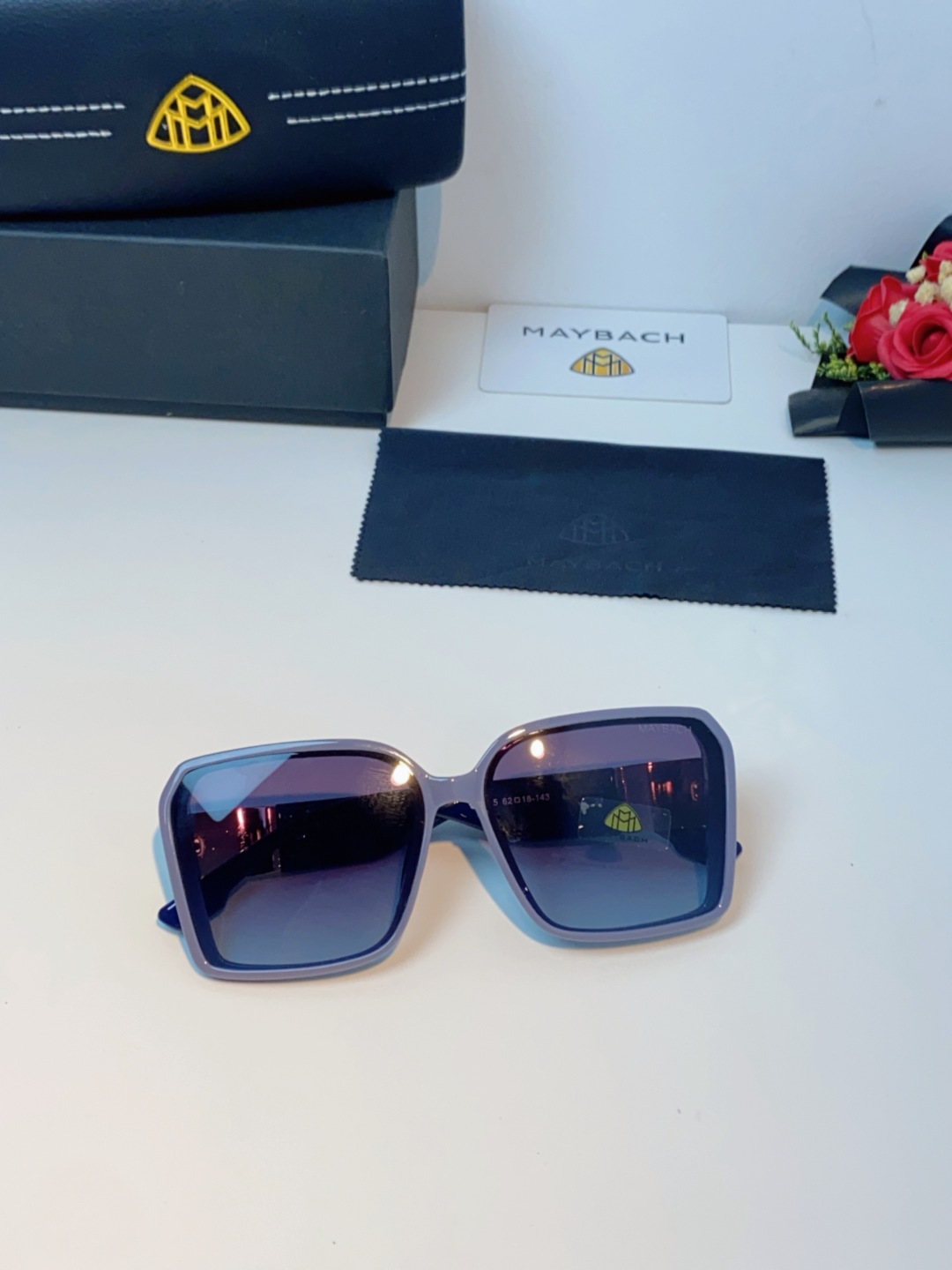 Maybach迈巴赫 赵露思同款太阳镜女墨镜眼镜 小方框太阳镜女士