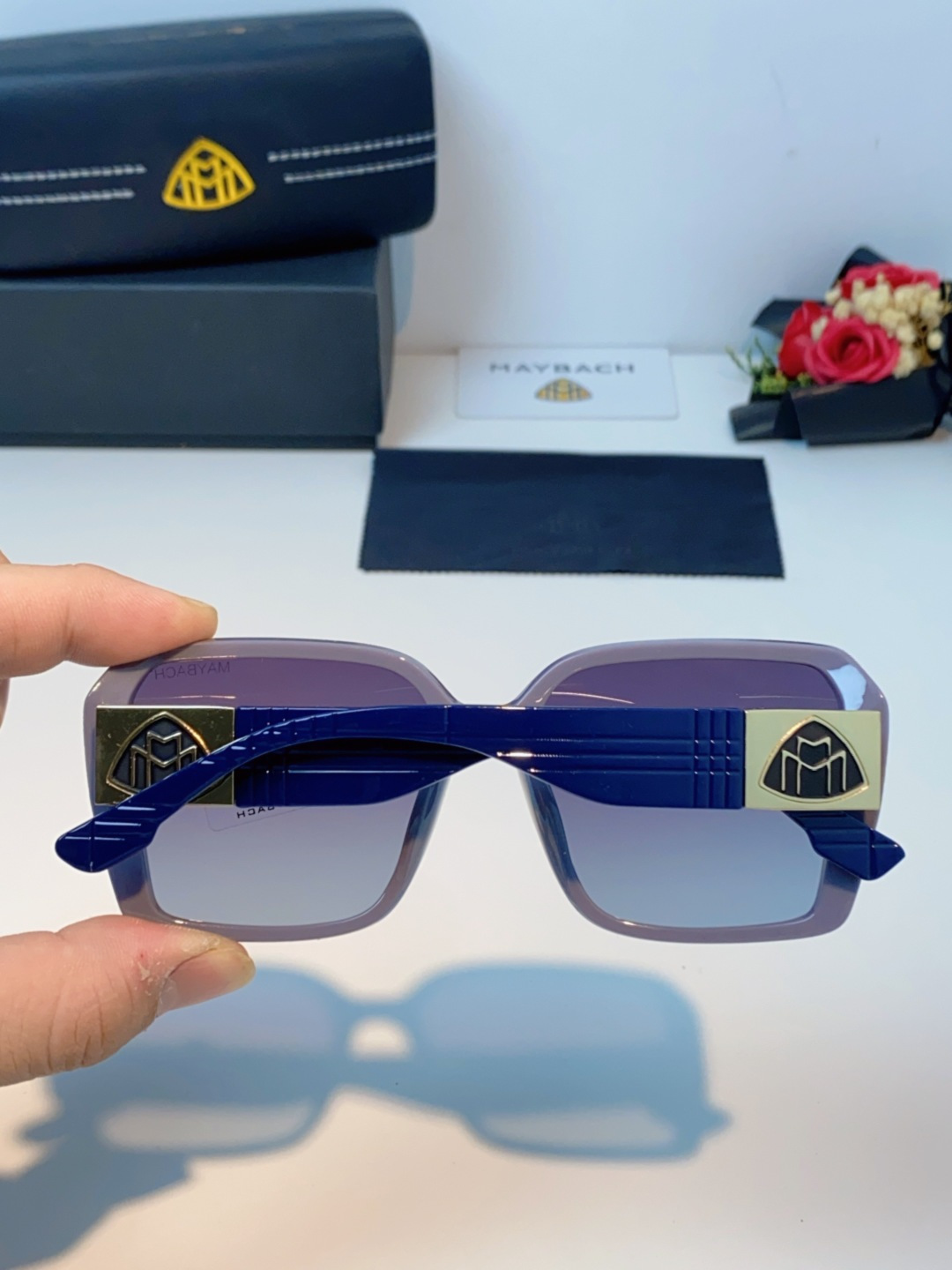 Maybach迈巴赫 赵露思同款太阳镜女墨镜眼镜 小方框太阳镜女士