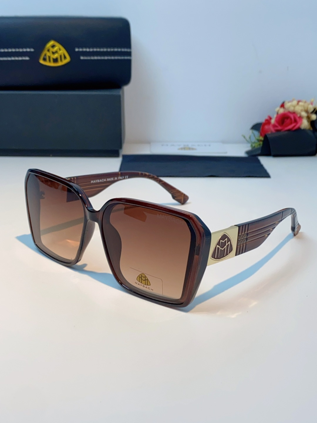 Maybach迈巴赫 赵露思同款太阳镜女墨镜眼镜 小方框太阳镜女士