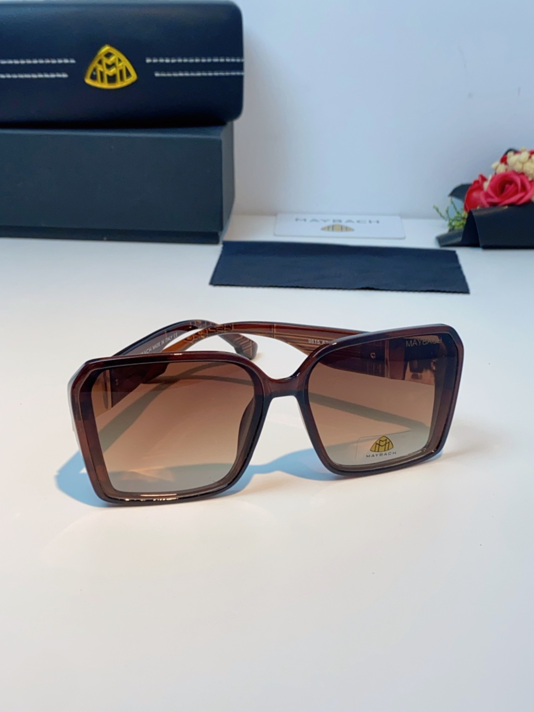 Maybach迈巴赫 赵露思同款太阳镜女墨镜眼镜 小方框太阳镜女士