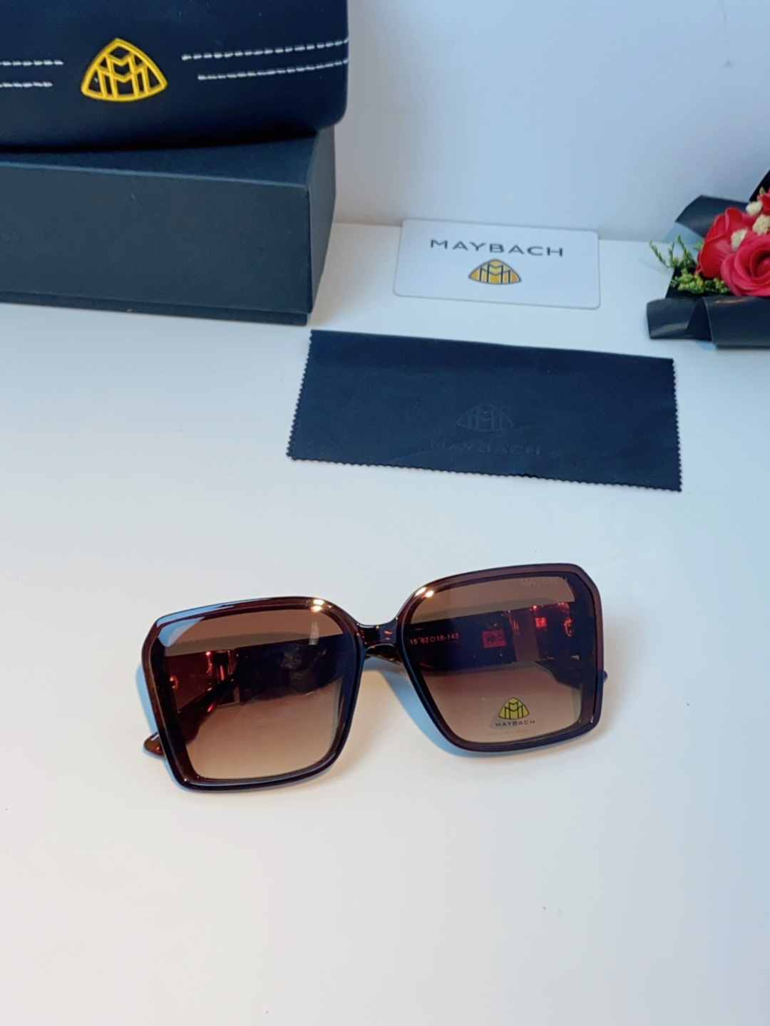 Maybach迈巴赫 赵露思同款太阳镜女墨镜眼镜 小方框太阳镜女士