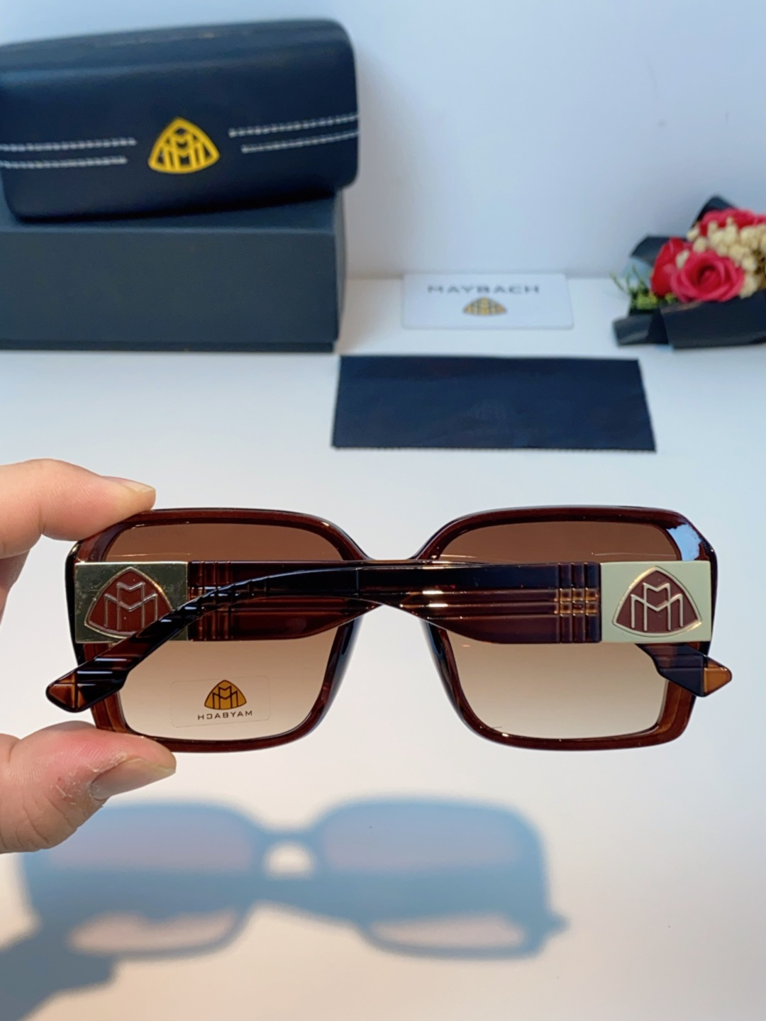 Maybach迈巴赫 赵露思同款太阳镜女墨镜眼镜 小方框太阳镜女士