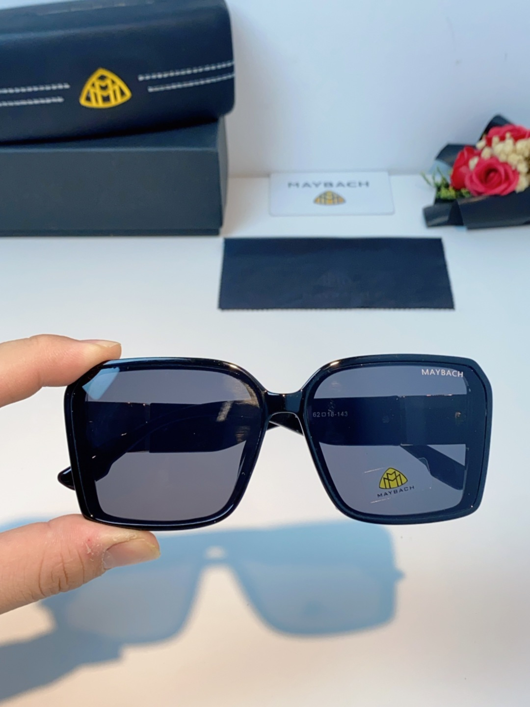 Maybach迈巴赫 赵露思同款太阳镜女墨镜眼镜 小方框太阳镜女士
