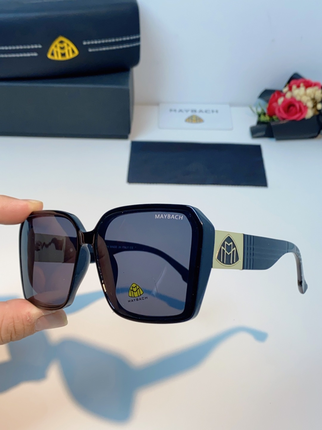 Maybach迈巴赫 赵露思同款太阳镜女墨镜眼镜 小方框太阳镜女士