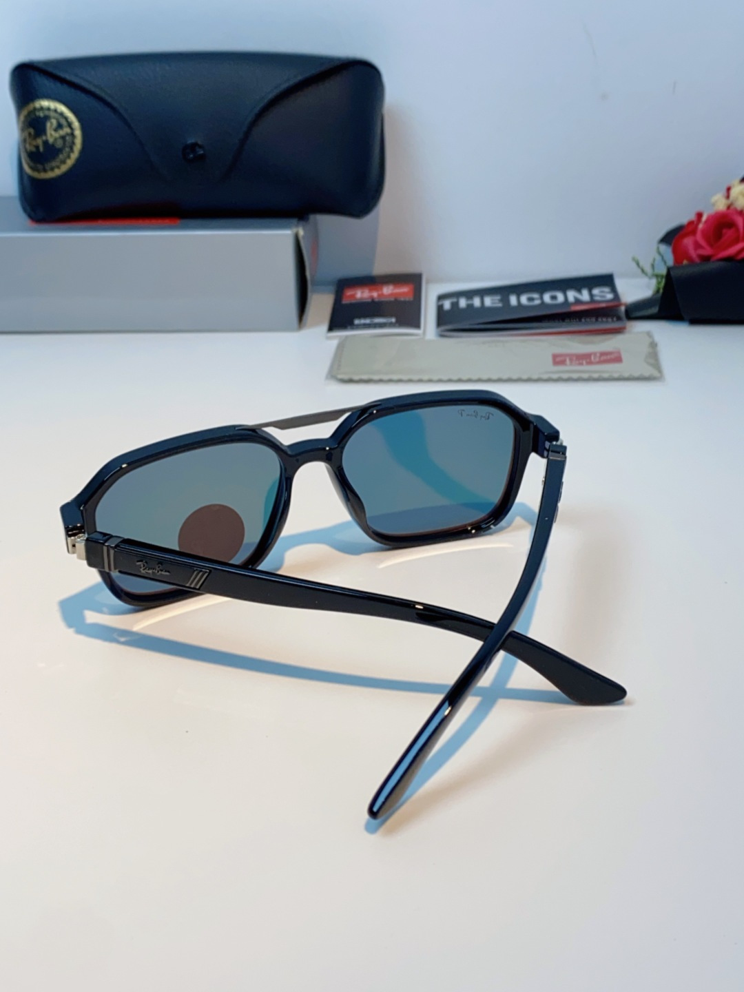 RayBan雷朋 2025新款男女复古夜视偏光太阳镜女韩版ins时尚方形墨镜开车遮阳防紫外线 RB897