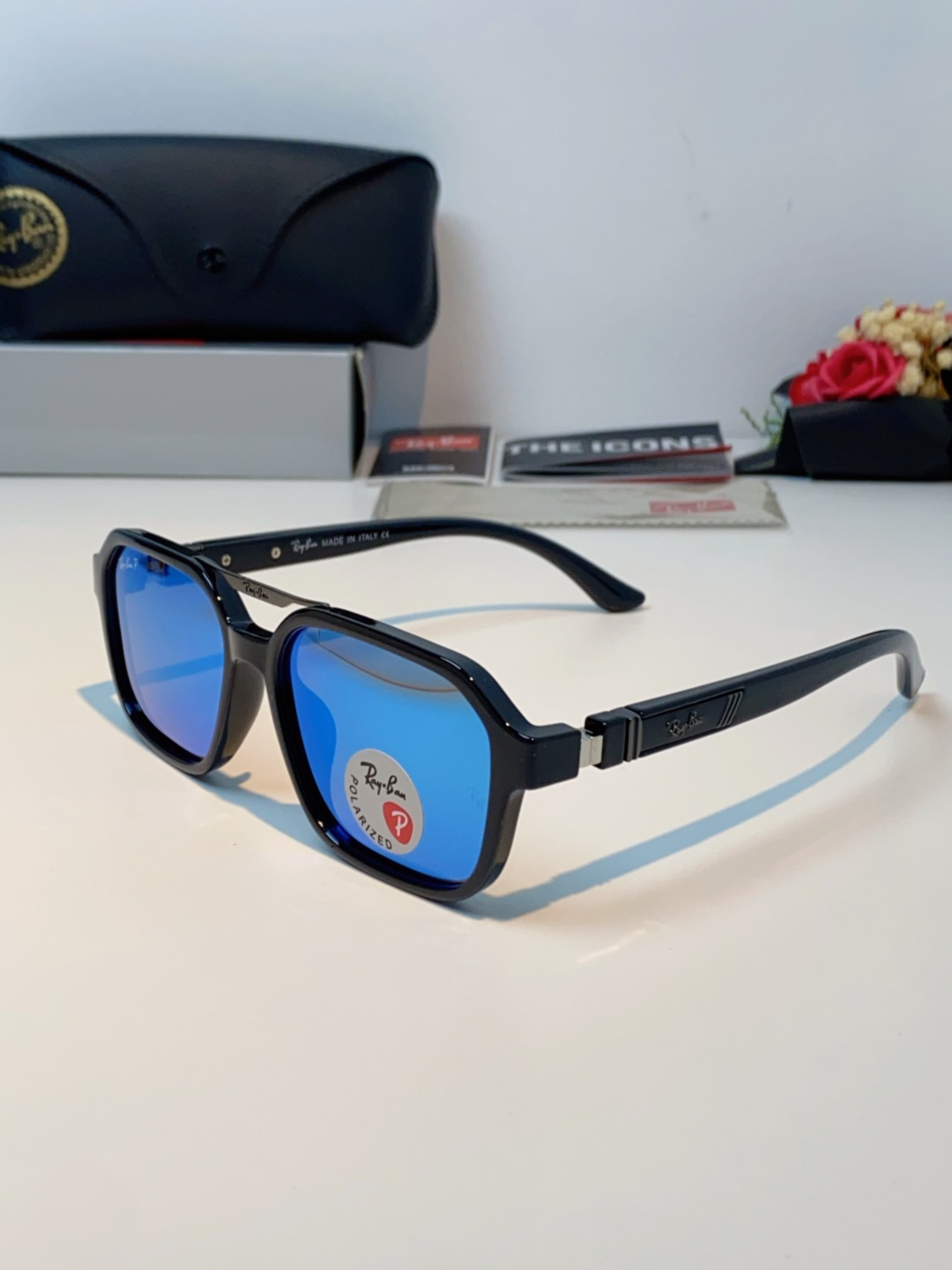 RayBan雷朋 2025新款男女复古夜视偏光太阳镜女韩版ins时尚方形墨镜开车遮阳防紫外线 RB897