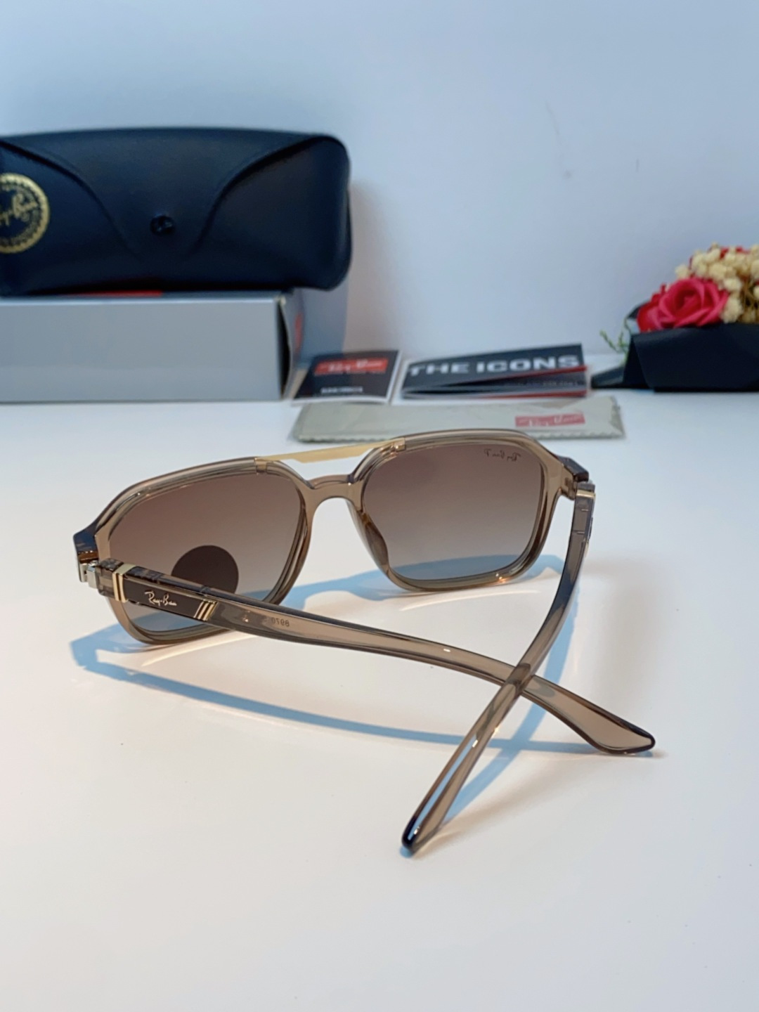 RayBan雷朋 2025新款男女复古夜视偏光太阳镜女韩版ins时尚方形墨镜开车遮阳防紫外线 RB897