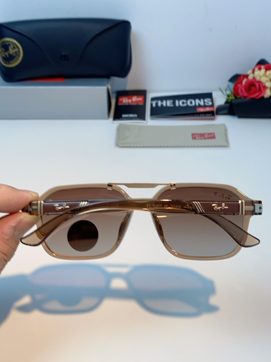 RayBan雷朋 2025新款男女复古夜视偏光太阳镜女韩版ins时尚方形墨镜开车遮阳防紫外线 RB897