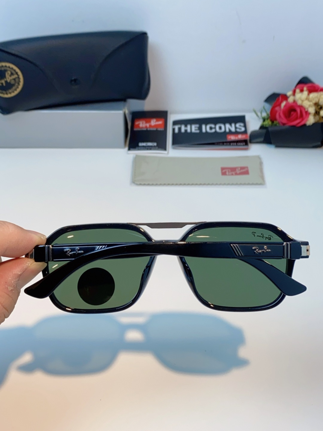 RayBan雷朋 2025新款男女复古夜视偏光太阳镜女韩版ins时尚方形墨镜开车遮阳防紫外线 RB897