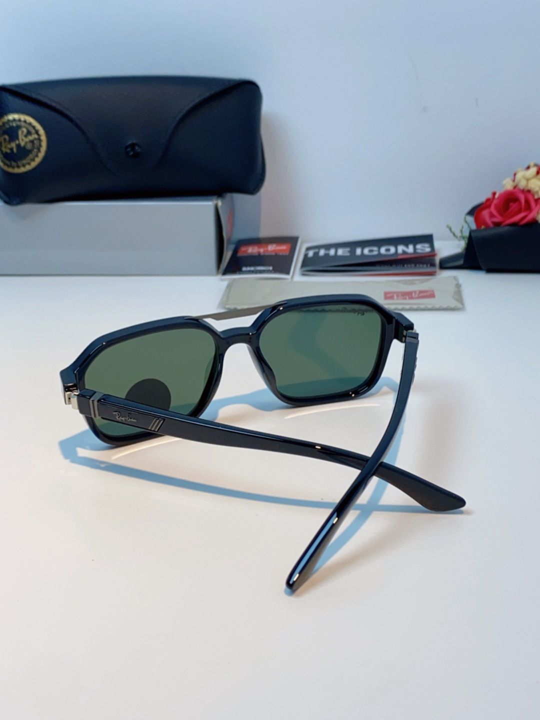 RayBan雷朋 2025新款男女复古夜视偏光太阳镜女韩版ins时尚方形墨镜开车遮阳防紫外线 RB897