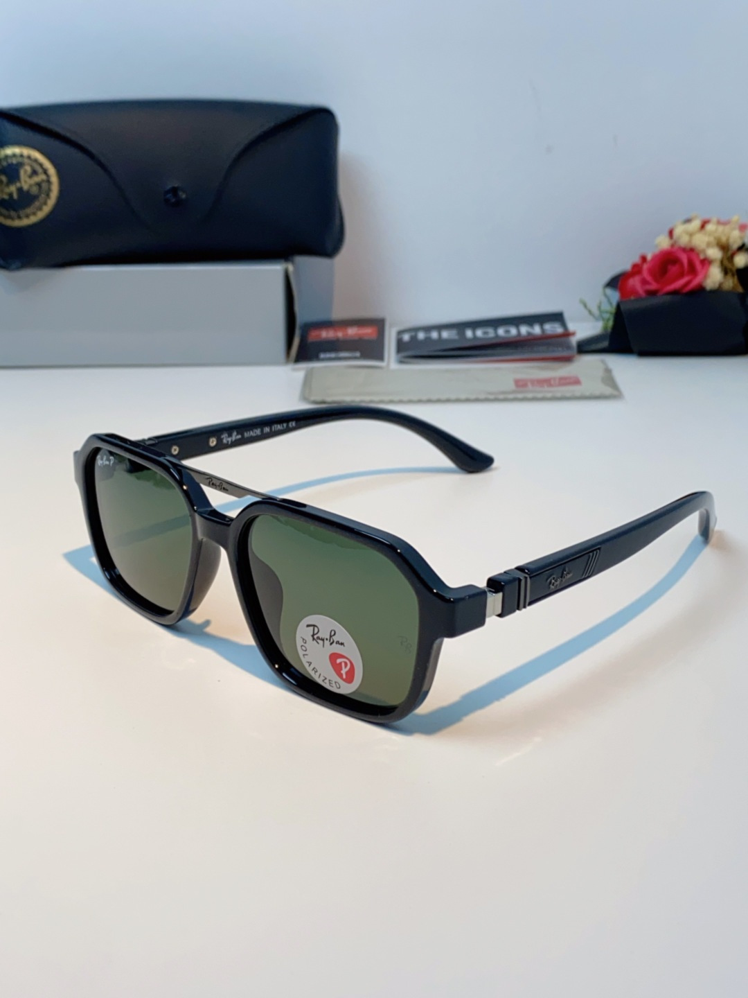 RayBan雷朋 2025新款男女复古夜视偏光太阳镜女韩版ins时尚方形墨镜开车遮阳防紫外线 RB897