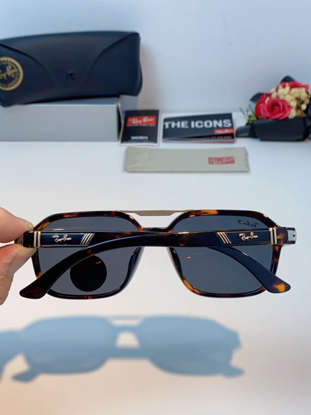 RayBan雷朋 2025新款男女复古夜视偏光太阳镜女韩版ins时尚方形墨镜开车遮阳防紫外线 RB897