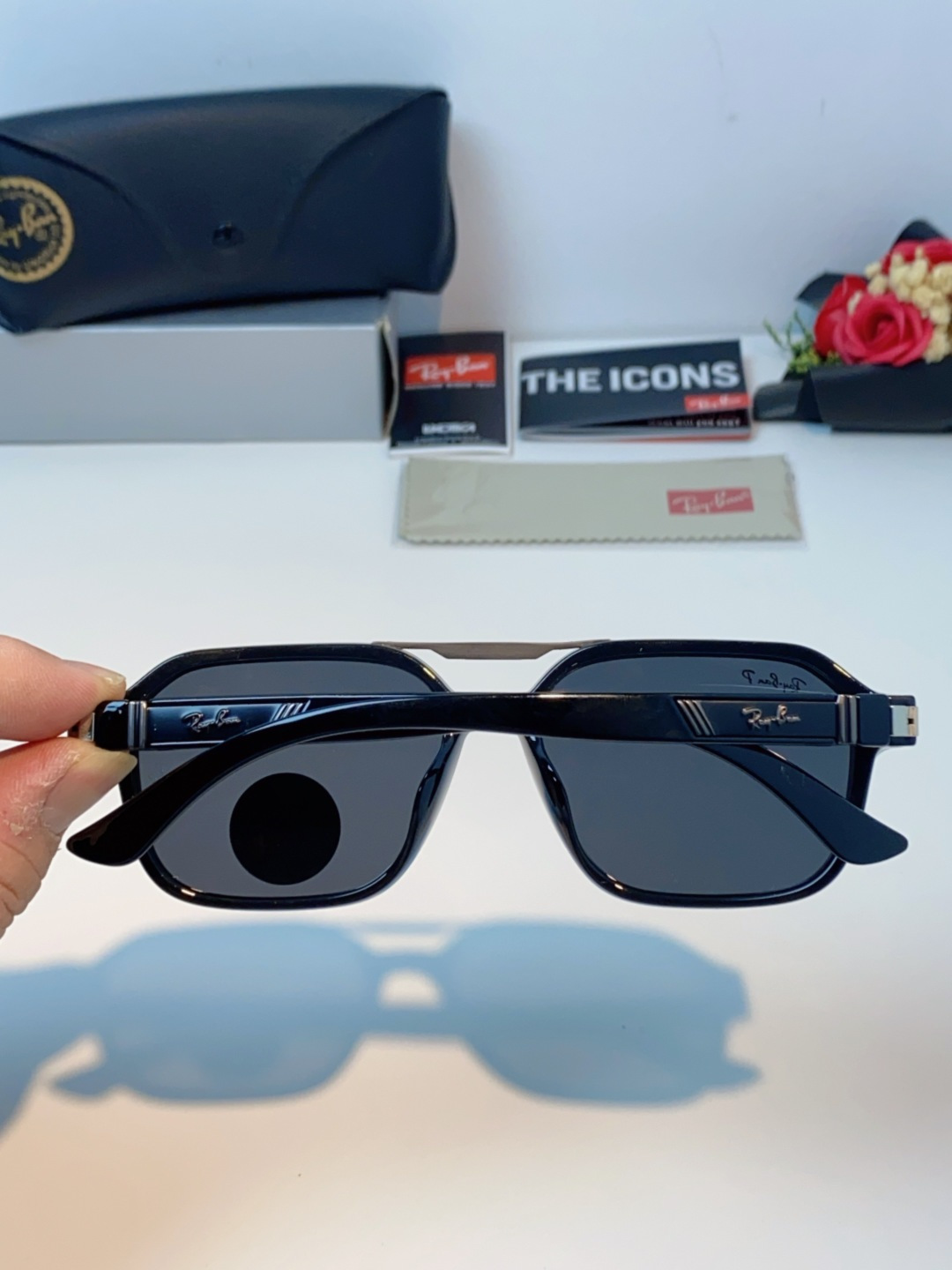 RayBan雷朋 2025新款男女复古夜视偏光太阳镜女韩版ins时尚方形墨镜开车遮阳防紫外线 RB897