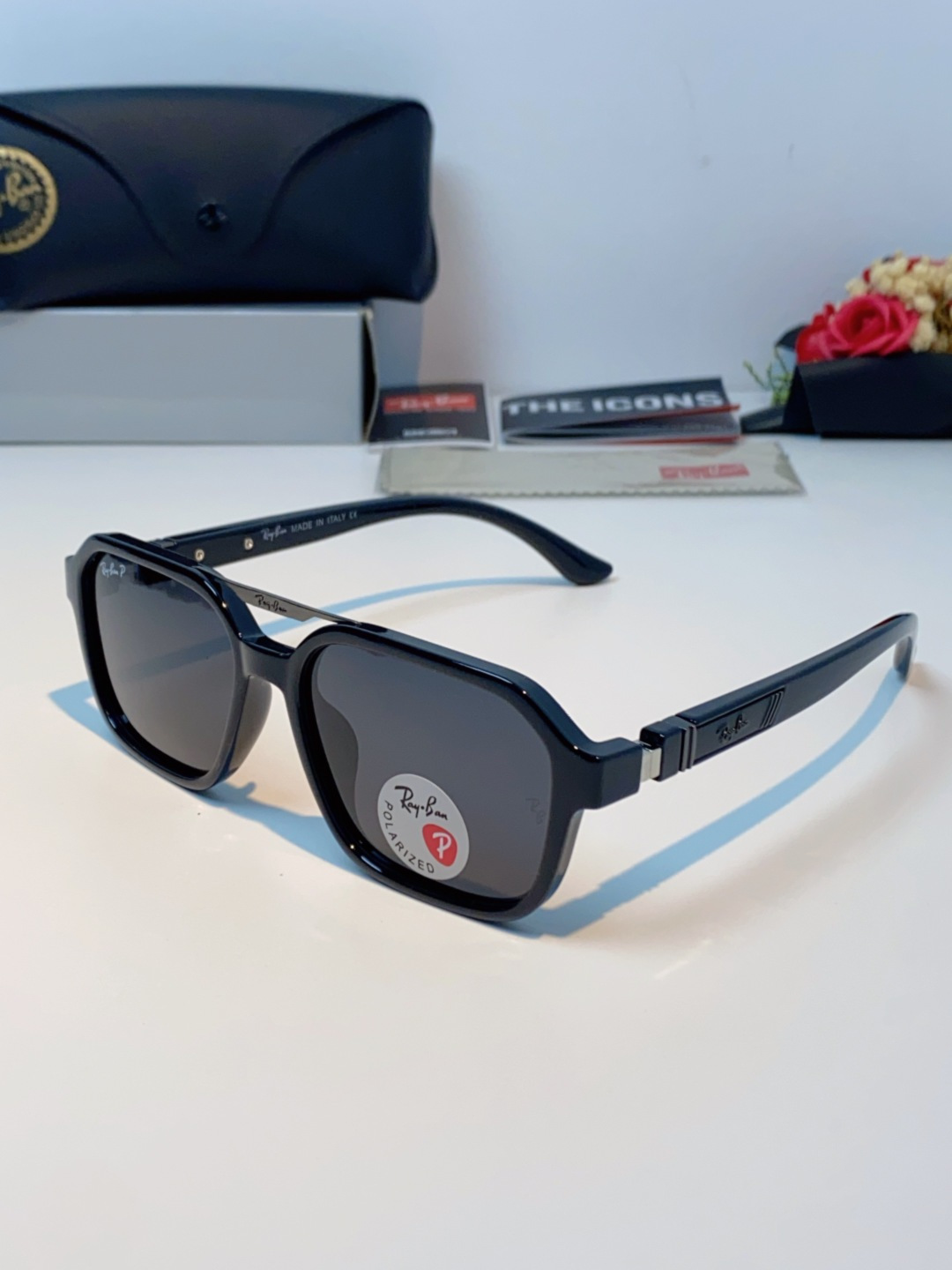 RayBan雷朋 2025新款男女复古夜视偏光太阳镜女韩版ins时尚方形墨镜开车遮阳防紫外线 RB897