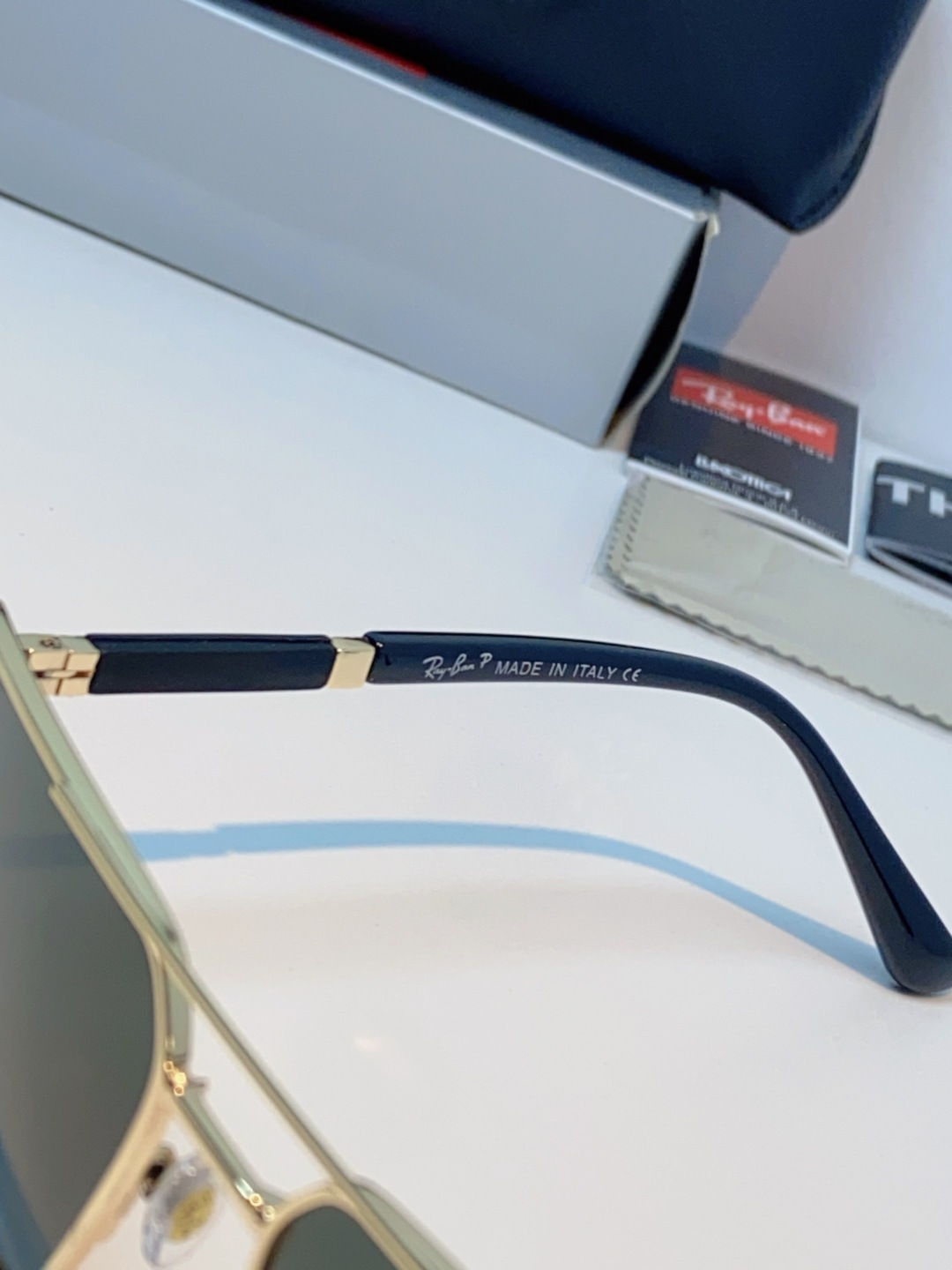 RayBan雷朋 2025新款复古双梁大框偏光墨镜男款开车专用大脸太阳眼镜近视男女通用 RB58477 