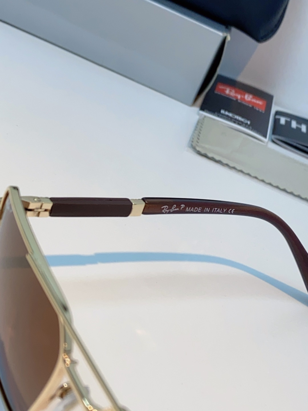 RayBan雷朋 2025新款复古双梁大框偏光墨镜男款开车专用大脸太阳眼镜近视男女通用 RB58477 