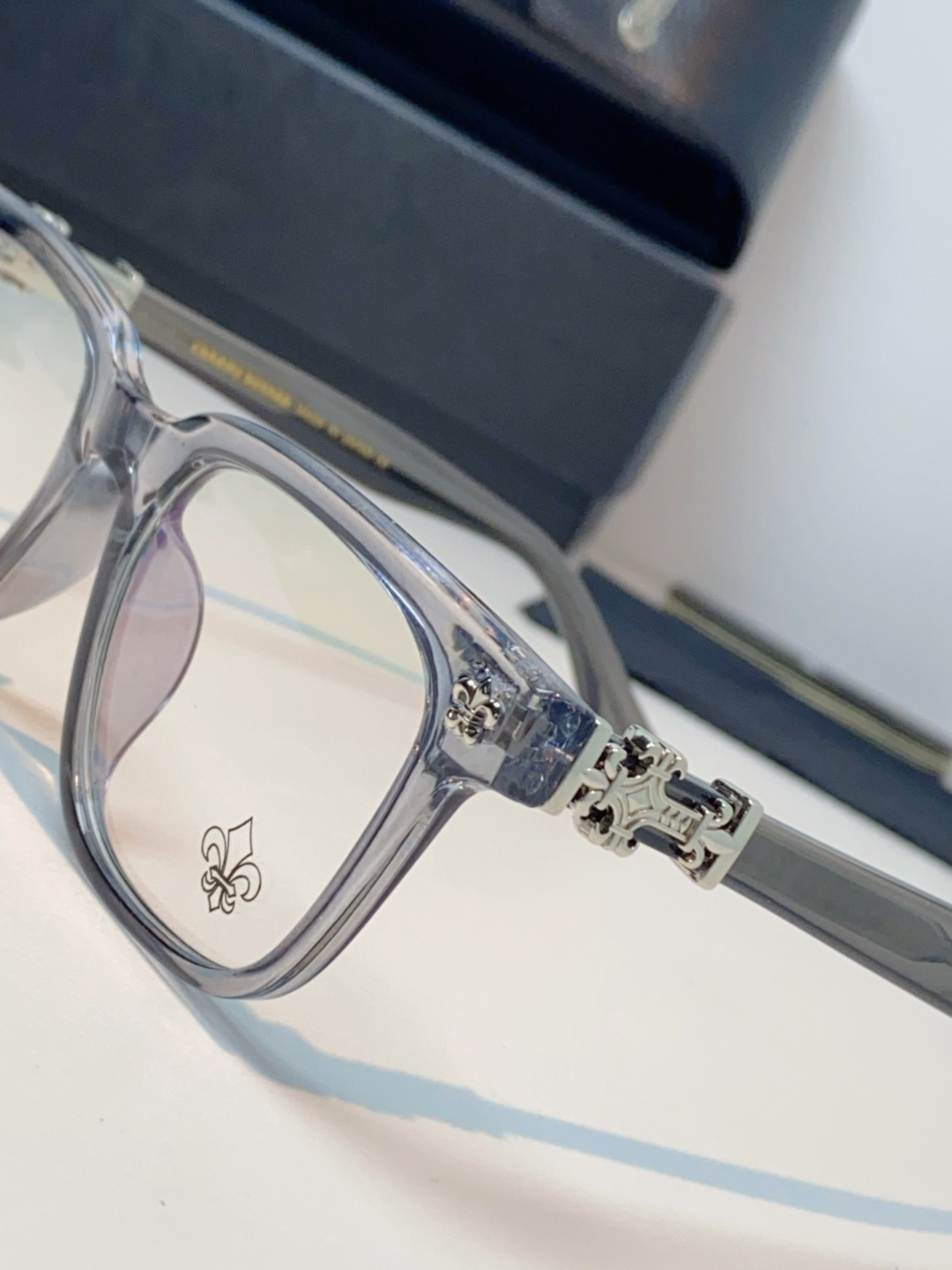 Chrome Hearts克罗心 2025新款时尚潮款方框防蓝光平光镜复古大框男女士眼镜近视镜架 男女通