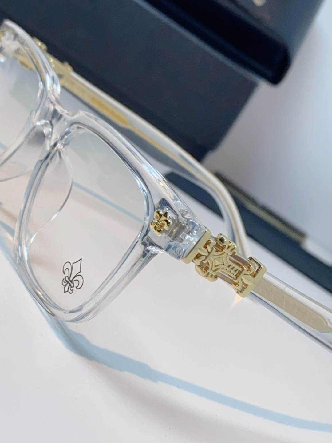 Chrome Hearts克罗心 2025新款时尚潮款方框防蓝光平光镜复古大框男女士眼镜近视镜架 男女通