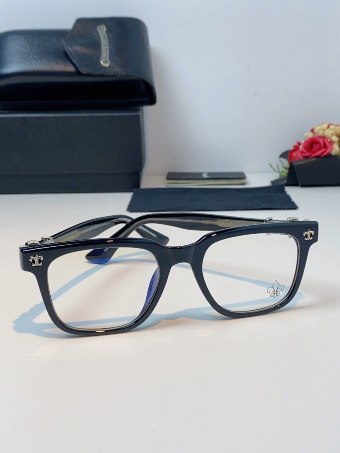 Chrome Hearts克罗心 2025新款时尚潮款方框防蓝光平光镜复古大框男女士眼镜近视镜架 男女通