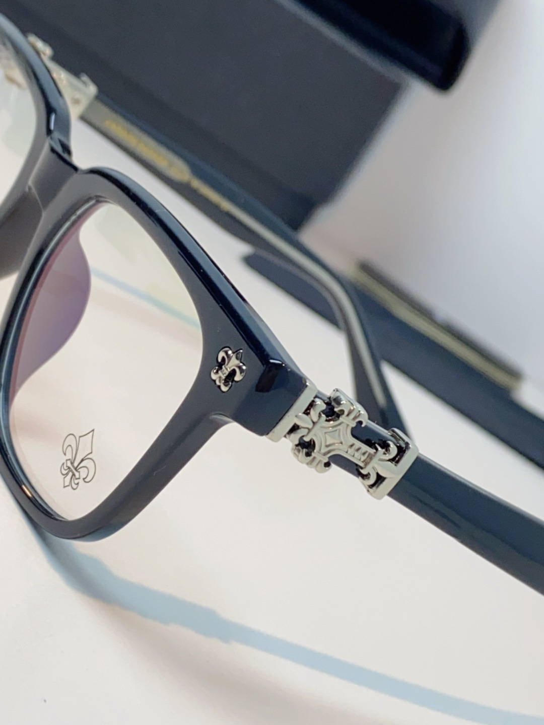 Chrome Hearts克罗心 2025新款时尚潮款方框防蓝光平光镜复古大框男女士眼镜近视镜架 男女通