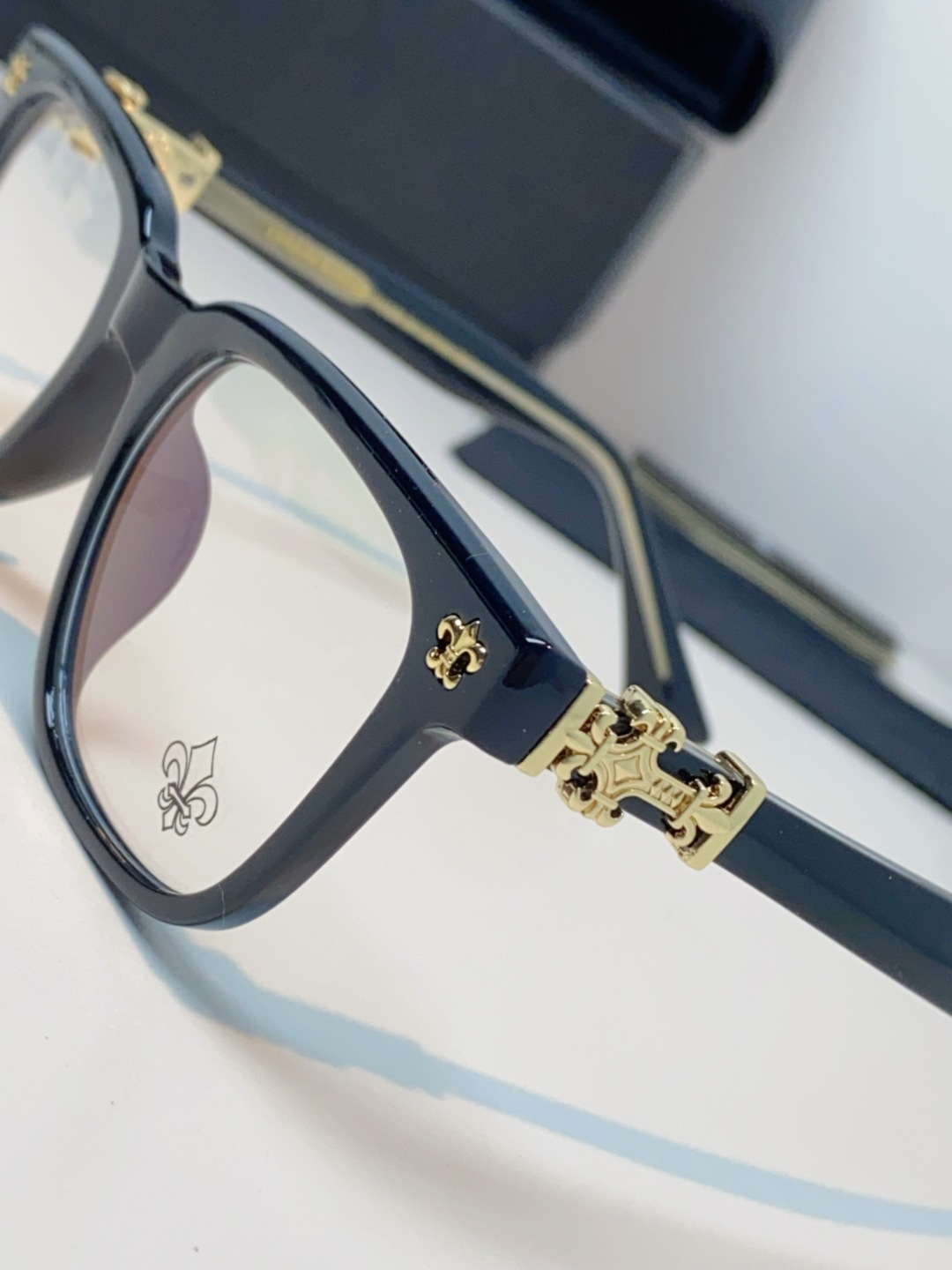 Chrome Hearts克罗心 2025新款时尚潮款方框防蓝光平光镜复古大框男女士眼镜近视镜架 男女通