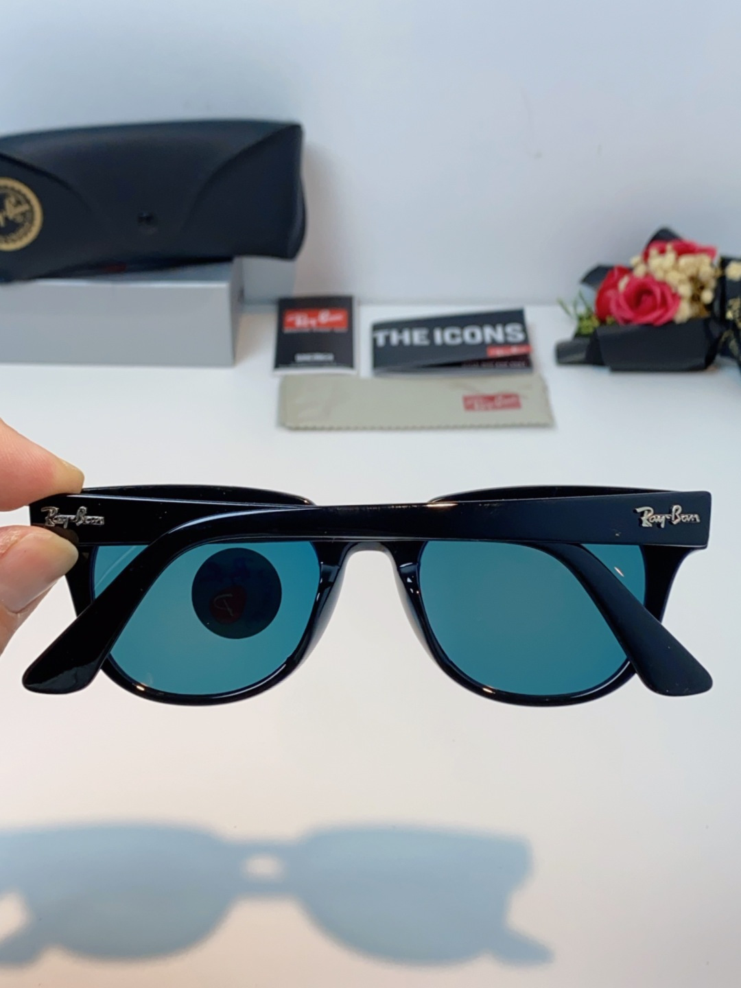 RayBan雷朋 太阳镜 2025新款潮流开车出游方形遮阳墨镜 时尚偏光镜片 男女通用 RB2193P 