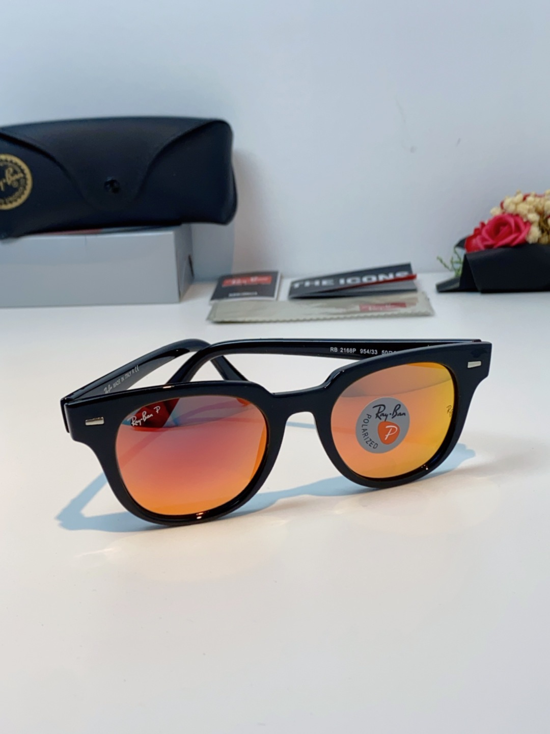 RayBan雷朋 太阳镜 2025新款潮流开车出游方形遮阳墨镜 时尚偏光镜片 男女通用 RB2193P 