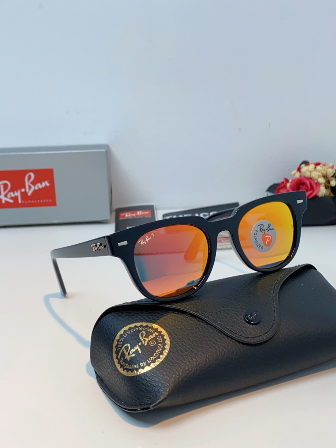 RayBan雷朋 太阳镜 2025新款潮流开车出游方形遮阳墨镜 时尚偏光镜片 男女通用 RB2193P 