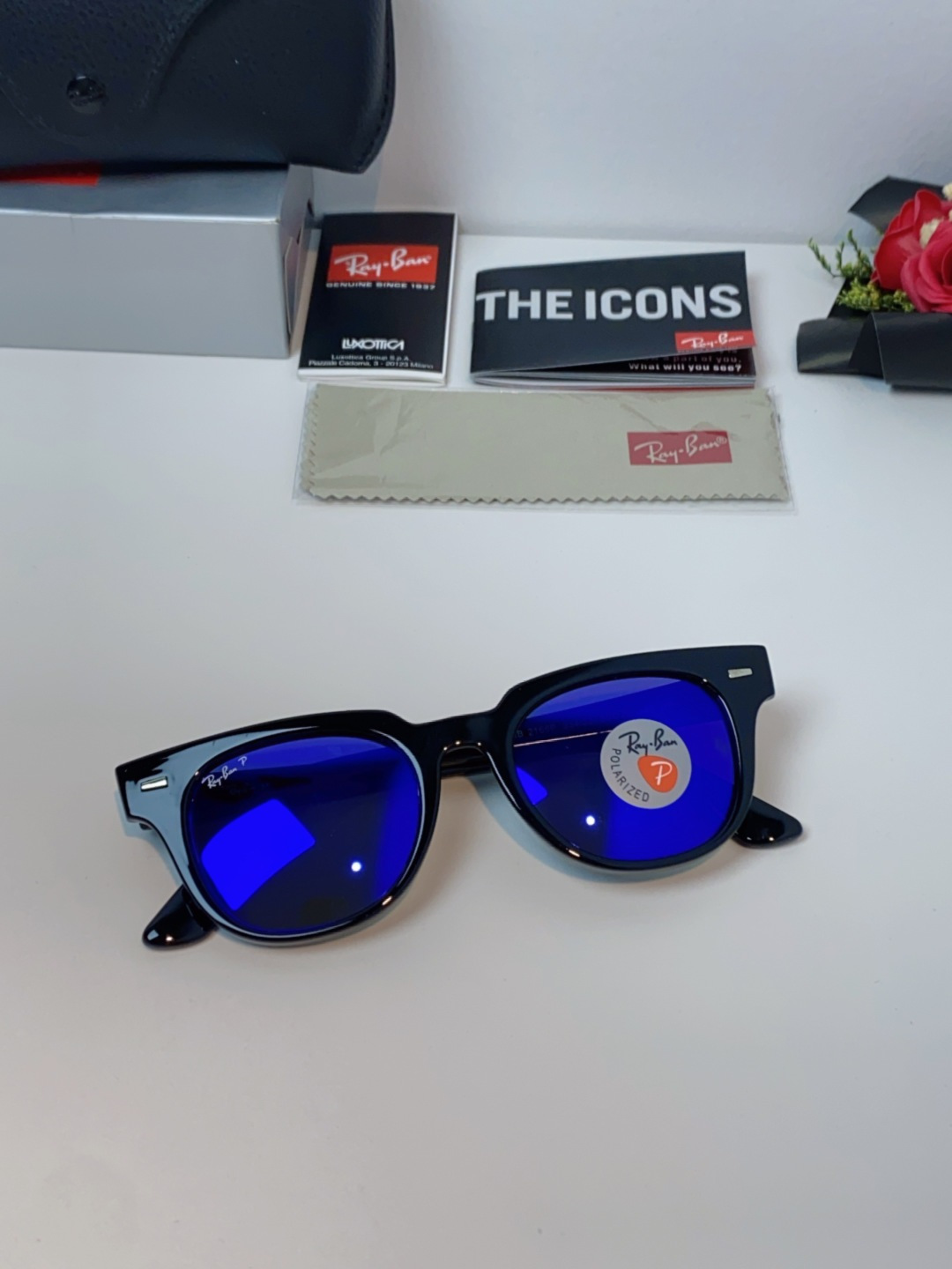 RayBan雷朋 太阳镜 2025新款潮流开车出游方形遮阳墨镜 时尚偏光镜片 男女通用 RB2193P 