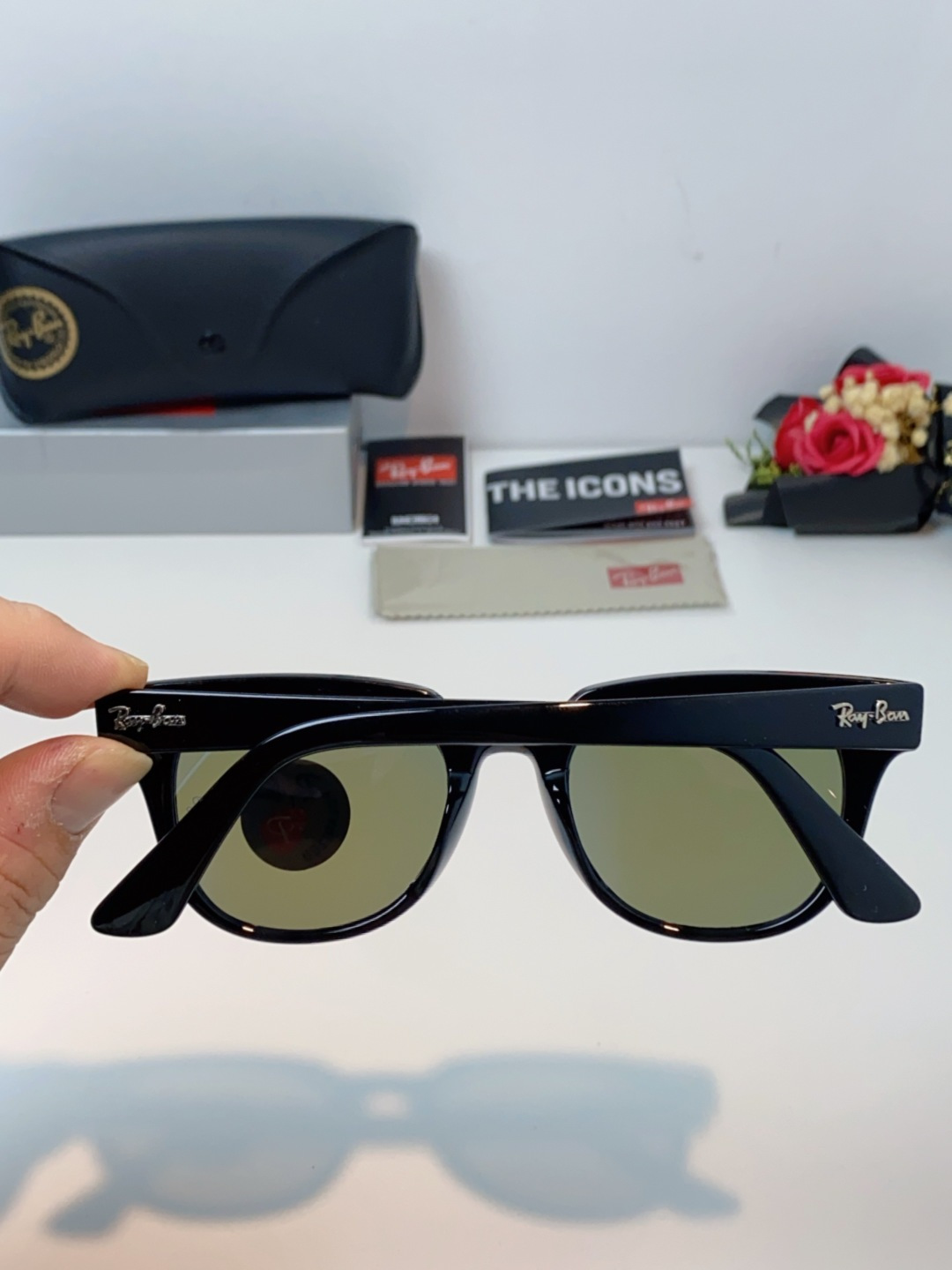 RayBan雷朋 太阳镜 2025新款潮流开车出游方形遮阳墨镜 时尚偏光镜片 男女通用 RB2193P 